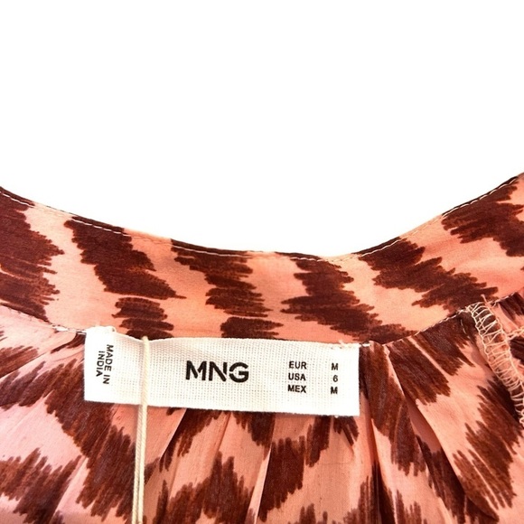 Mango Bicolour Print Blouse - Picture 12 of 15